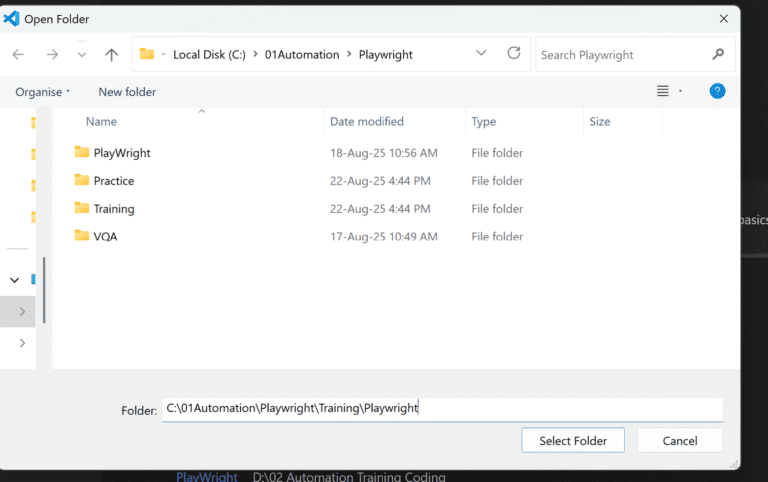 Step-by-Step Playwright Installation on Windows – Vinoth Tech Solutions